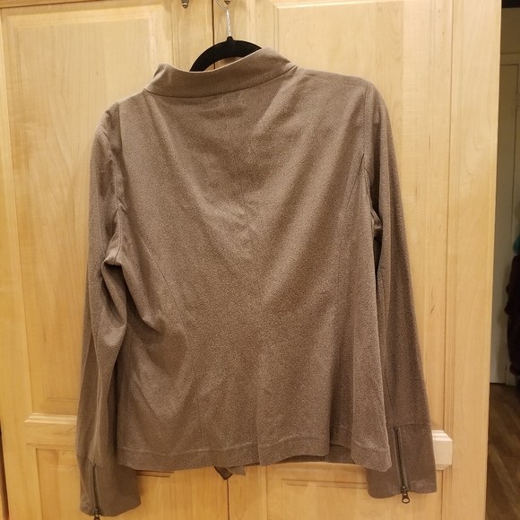 209 WST 38 Ruffled Suede Leather Jacket M NWT - Picture 5 of 6